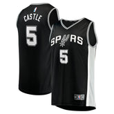 Stephon Castle San Antonio Spurs 2024 NBA Draft Fast Break Player Jersey - Icon Edition - Black