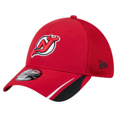 New Jersey Devils New Era Linear Featherweight 39THIRTY Flex Hat Red