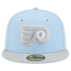 Philadelphia Flyers New Era Color Pack Two-Tone 59FIFTY Fitted Hat Light Blue/Gray