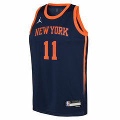 Jalen Brunson New York Knicks Jordan Brand Youth Swingman Jersey - Statement Edition - Navy for sale