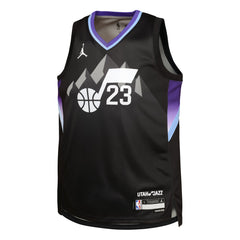 Lauri Markkanen Utah Jazz Jordan Brand Youth Swingman Jersey - Statement Edition - Black for sale