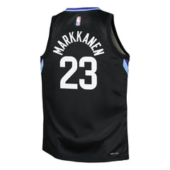 Lauri Markkanen Utah Jazz Jordan Brand Youth Swingman Jersey - Statement Edition - Black for sale