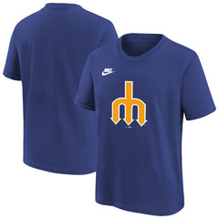 Seattle Mariners Youth Team Logo T-Shirt Royal | Nike