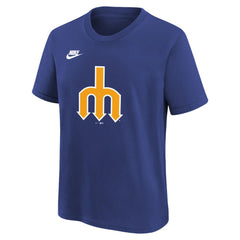 Seattle Mariners Youth Team Logo T-Shirt Royal | Nike