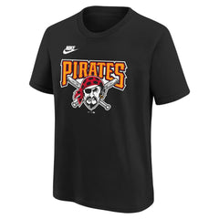 Pittsburgh Pirates Youth Cooperstown Collection Team Logo T-Shirt Black | Nike