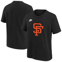San Francisco Giants Youth Team Logo T-Shirt Black | Nike