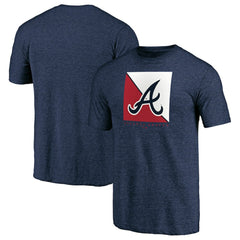 Atlanta Braves Pregame Vibe Tri-Blend T-Shirt Navy