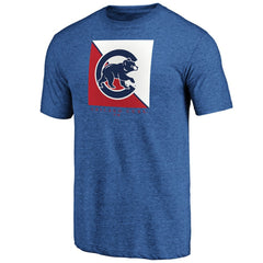 Chicago Cubs Pregame Vibe Tri-Blend T-Shirt Royal