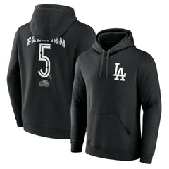 Freddie Freeman Los Angeles Dodgers Mister Cartoon Name & Number Pullover Hoodie Black
