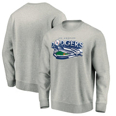 Los Angeles Dodgers Heater Pullover Sweatshirt Gray