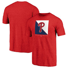 Philadelphia Phillies Pregame Vibe Tri-Blend T-Shirt Red