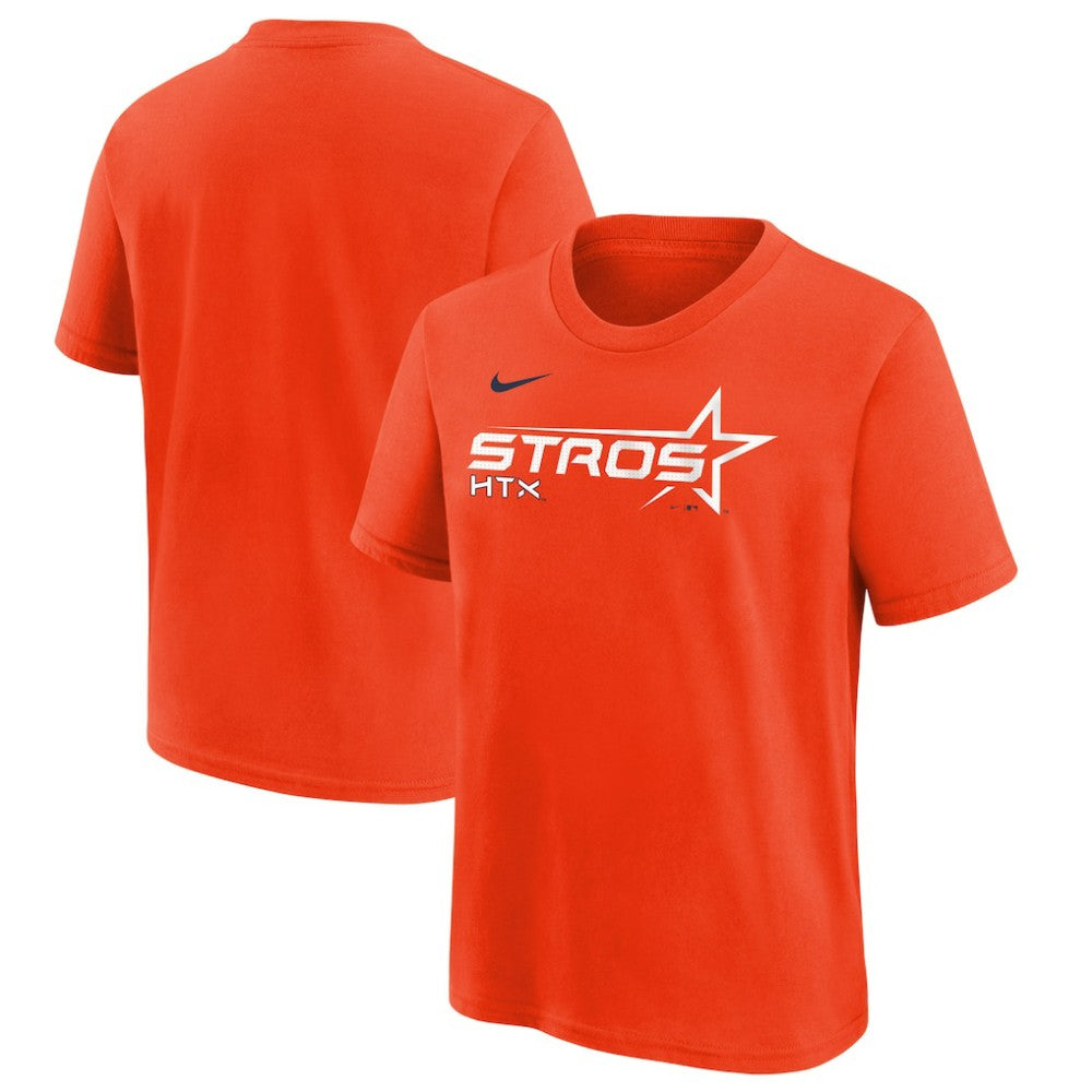 Houston Astros Youth 2025 City Connect Wordmark T-Shirt Orange | Nike