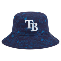Tampa Bay Rays 2025 Spring Training All Over Print Bucket Hat Navy | New Era