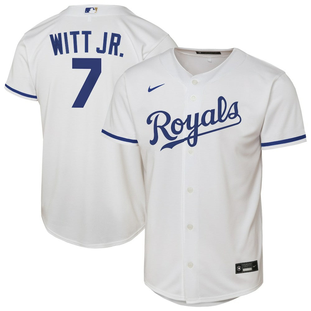 Bobby Witt Jr. Kansas City Royals Youth Home Replica Player Jersey - White