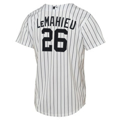 DJ LeMahieu New York Yankees Youth Home Replica Player Jersey - White