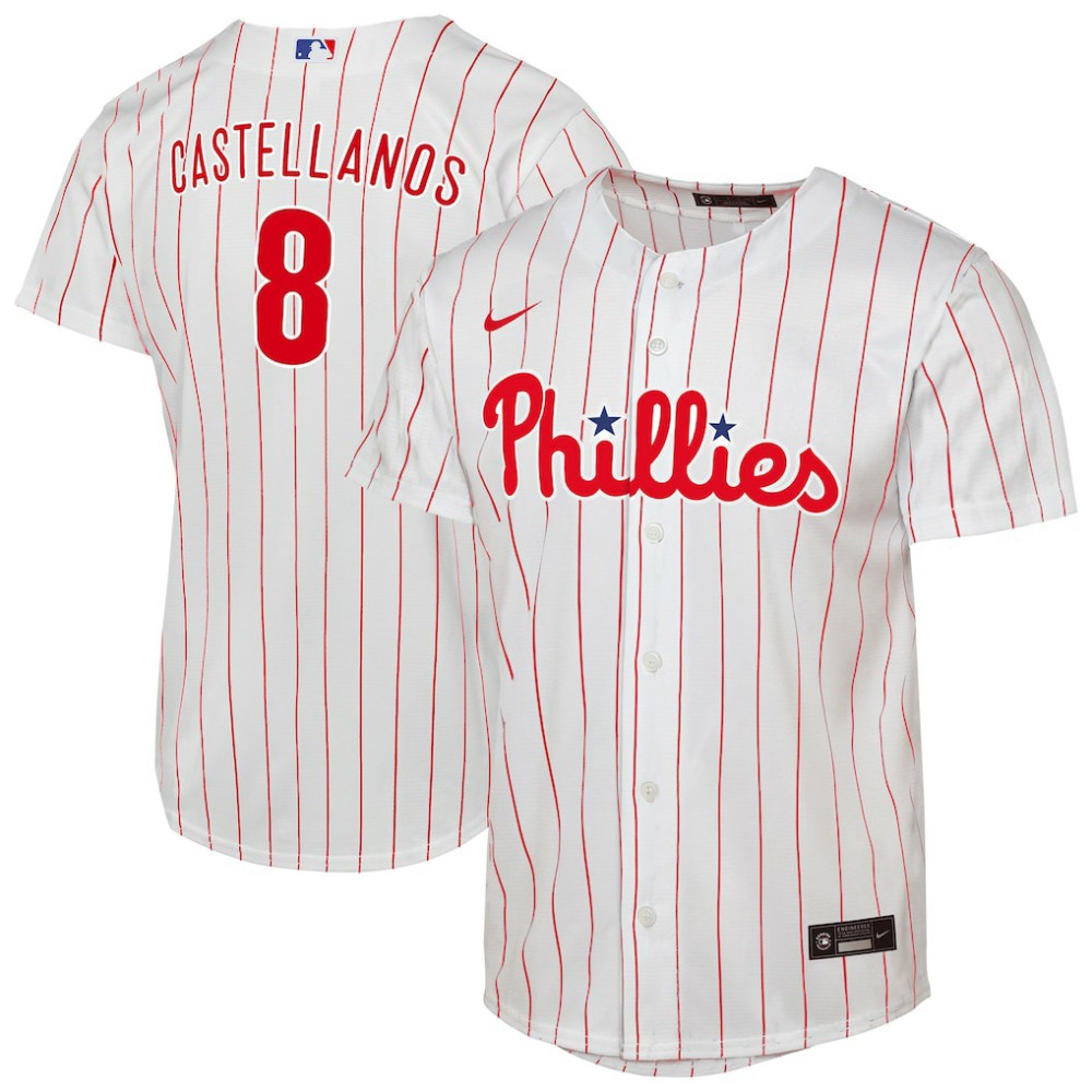 Nick Castellanos Philadelphia Phillies Youth Home Replica Player Jersey - White