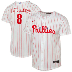 Nick Castellanos Philadelphia Phillies Youth Home Replica Player Jersey - White