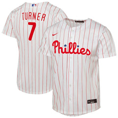 Trea Turner Philadelphia Phillies Youth Home Replica Player Jersey - White