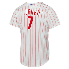 Trea Turner Philadelphia Phillies Youth Home Replica Player Jersey - White