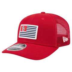 St. Louis Cardinals Flag 9SEVENTY Stretch-Snap Hat Red | New Era
