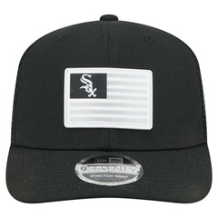 Chicago White Sox Flag 9SEVENTY Stretch-Snap Hat Black | New Era