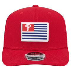 Philadelphia Phillies Flag 9SEVENTY Stretch-Snap Hat Red | New Era
