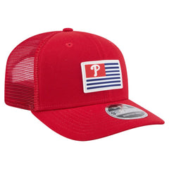 Philadelphia Phillies Flag 9SEVENTY Stretch-Snap Hat Red | New Era