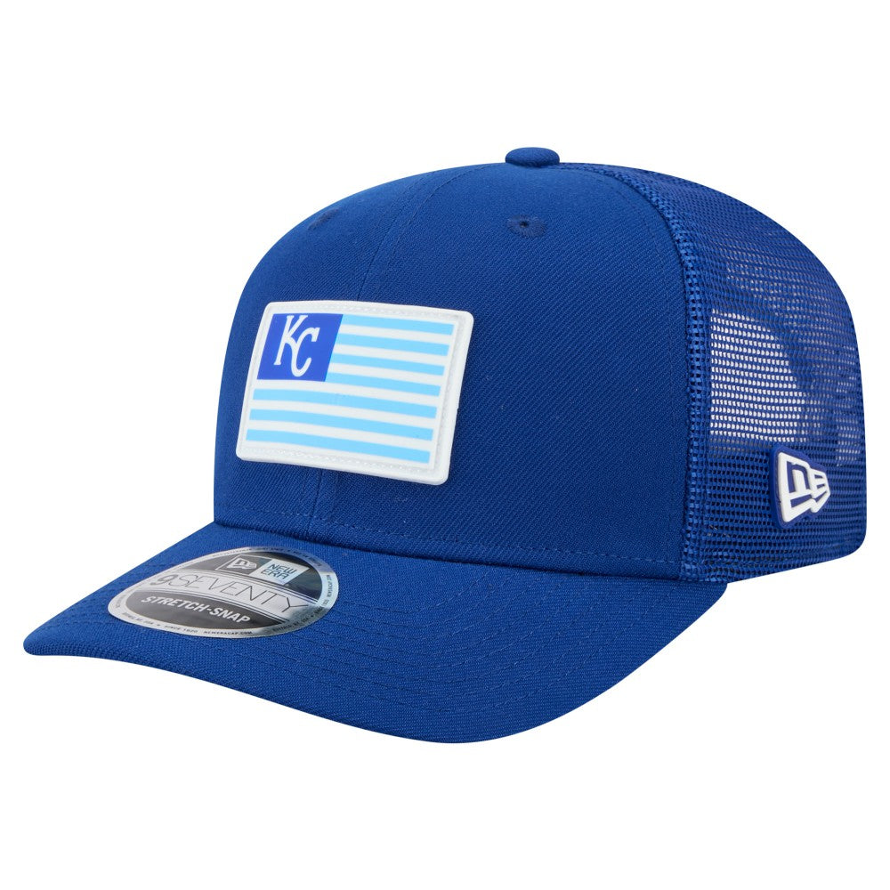 Kansas City Royals Flag 9SEVENTY Stretch-Snap Hat Royal | New Era