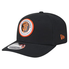 San Francisco Giants Circle Patch 9SEVENTY Stretch-Snap Hat Black | New Era