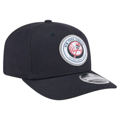 New York Yankees Circle Patch 9SEVENTY Stretch-Snap Hat Navy | New Era