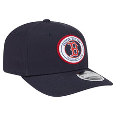 Boston Red Sox Circle Patch 9SEVENTY Stretch-Snap Hat Navy | New Era