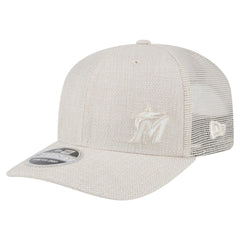 Miami Marlins Flawless 9SEVENTY Stretch-Snap Hat Light Beige | New Era