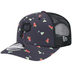 Pittsburgh Pirates Adventure Drinks Pattern 9SEVENTY Stretch-Snap Hat Navy | New Era