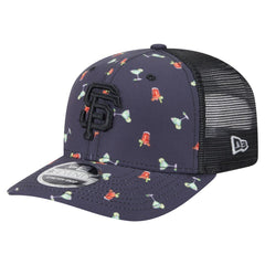 San Francisco Giants Adventure Drinks Pattern 9SEVENTY Stretch-Snap Hat Black | New Era