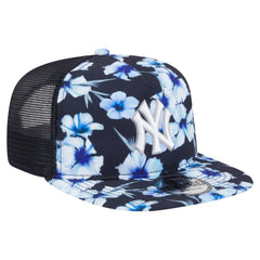 New York Yankees Adventure Pattern Golfer Trucker Snapback Hat Navy | New Era