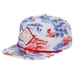 Los Angeles Angels Printed Island Golfer Snapback Hat White | New Era