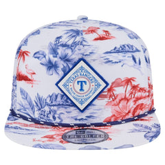 Texas Rangers Printed Island Golfer Snapback Hat White | New Era