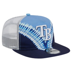 Tampa Bay Rays Tie-Dye Golfer Trucker Adjustable Hat | New Era