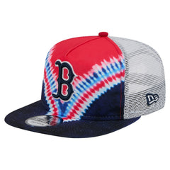 Boston Red Sox Tie-Dye Golfer Trucker Adjustable Hat | New Era