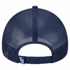 Tampa Bay Rays Distressed 9FORTY A-Frame Adjustable Trucker Hat Navy | New Era