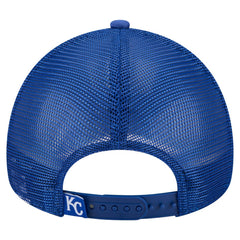 Kansas City Royals Distressed 9FORTY A-Frame Adjustable Trucker Hat Royal | New Era
