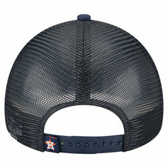 Houston Astros Distressed 9FORTY A-Frame Adjustable Trucker Hat Navy | New Era