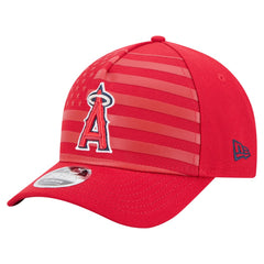 Los Angeles Angels American Flag 9FORTY M-Crown A-Frame Adjustable Hat Red | New Era