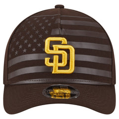 San Diego Padres American Flag 9FORTY M-Crown A-Frame Adjustable Hat Brown | New Era
