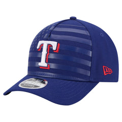 Texas Rangers American Flag 9FORTY M-Crown A-Frame Adjustable Hat Royal | New Era