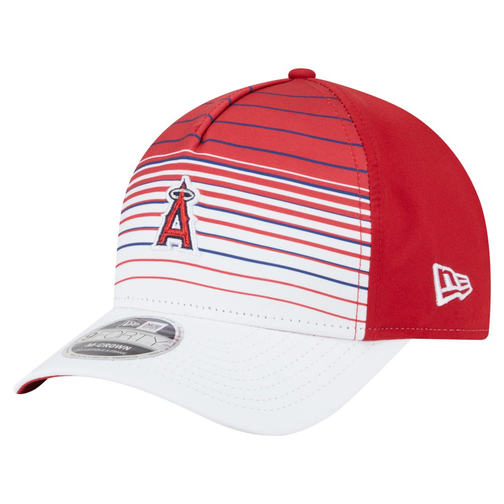 Los Angeles Angels Gradient 9FORTY M-Crown Adjustable Hat Red | New Era