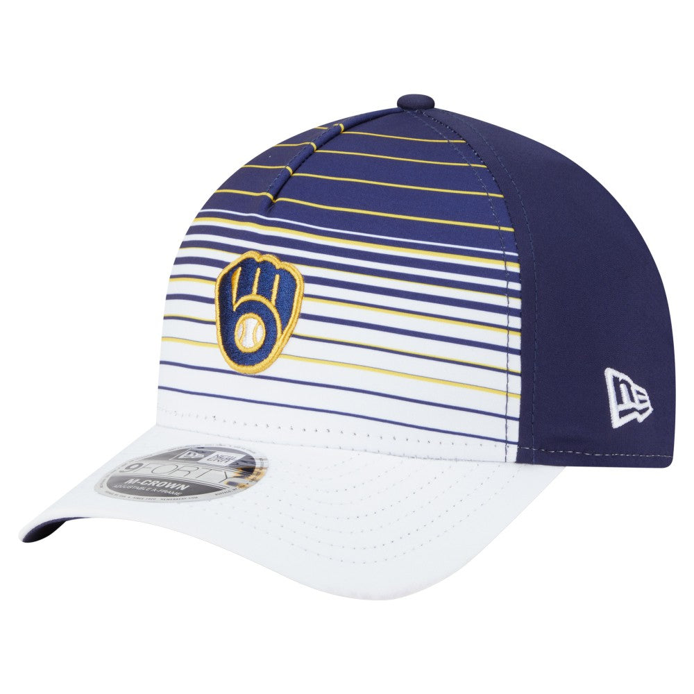 Milwaukee Brewers Gradient 9FORTY M-Crown Adjustable Hat Navy | New Era