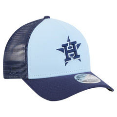 Houston Astros 2-Tone Color Pack 9FORTY M-Crown A-Frame Adjustable Hat Light Blue/Navy | New Era