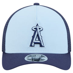 Los Angeles Angels 2-Tone Color Pack 9FORTY M-Crown A-Frame Adjustable Hat Light Blue/Navy | New Era