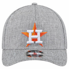 Houston Astros Cotton Weave M-Crown A-Frame 9FORTY Adjustable Hat Gray | New Era
